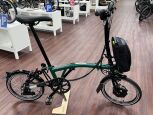 Brompton Electric C Line Explore (12Gang) Racing Green Mittlerer Lenker