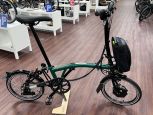 Brompton Electric C Line Explore (12Gang) Racing Green Hoher Lenker