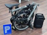 Brompton Electric P Line Storm Grey Hoher Lenker TESTRAD