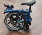 Brompton Explore Ocean Blue/Schwarz Mittlerer Lenker