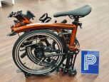 Brompton P Line Explore (12-Gang) Flame Lacquer Tiefer Lenker