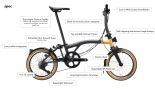 Brompton T Line Ceratec 12 Gang tiefer Lenker Black/Gold