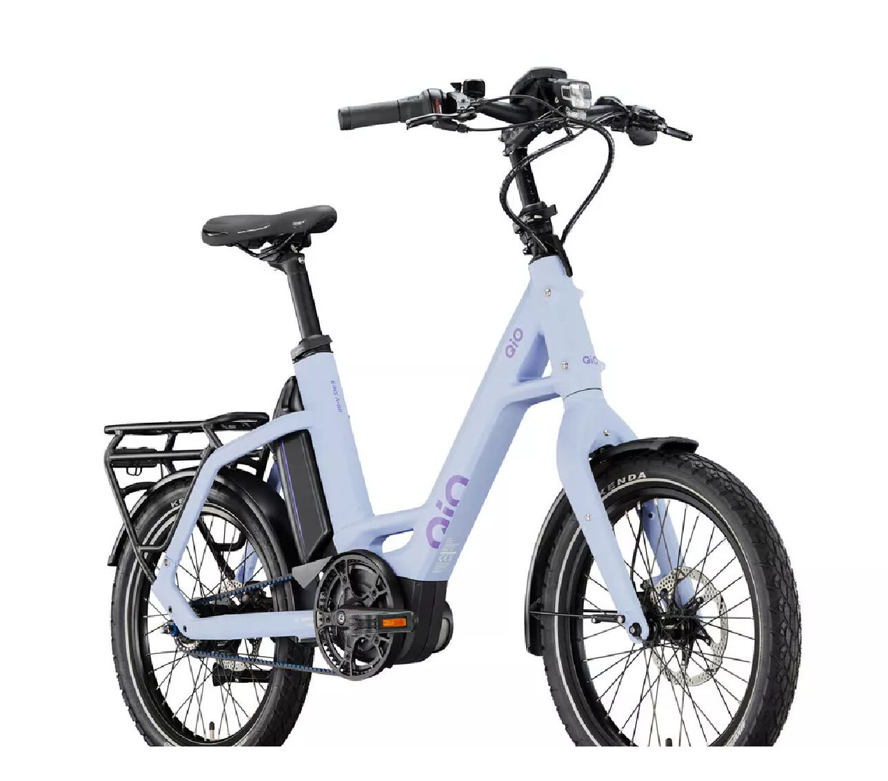 Qio QiO EINS A-8R Riemenantrieb Sweet Lavender Kompaktrad - Pedelec